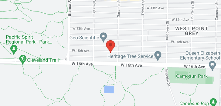 map of 4532 W 15TH AVENUE